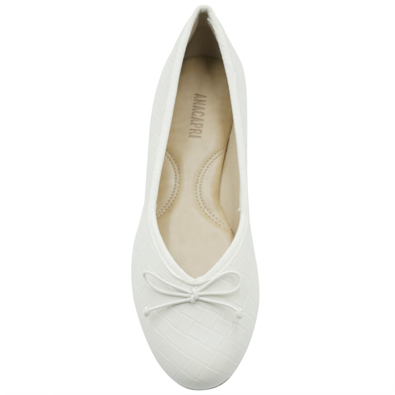 FEMININO SAPATILHA BICO REDONDO ANA CAPRI C3007801370011 OFF PEROLA