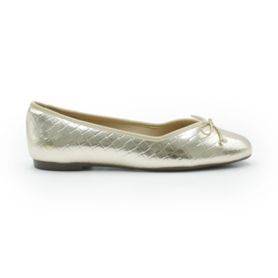 FEMININO SAPATILHA BICO REDONDO ANA CAPRI C3007801370014 CHAMPAGNE