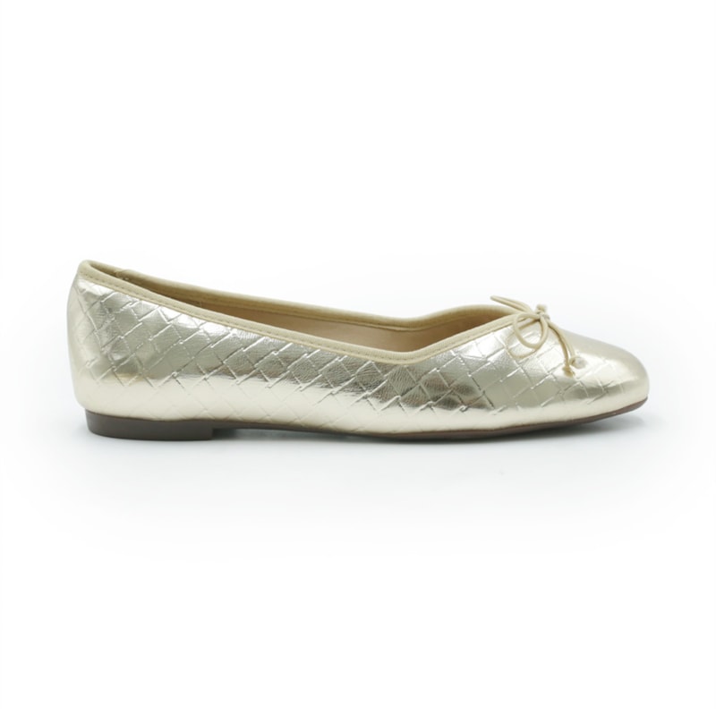 FEMININO SAPATILHA BICO REDONDO ANA CAPRI C3007801370014 CHAMPAGNE