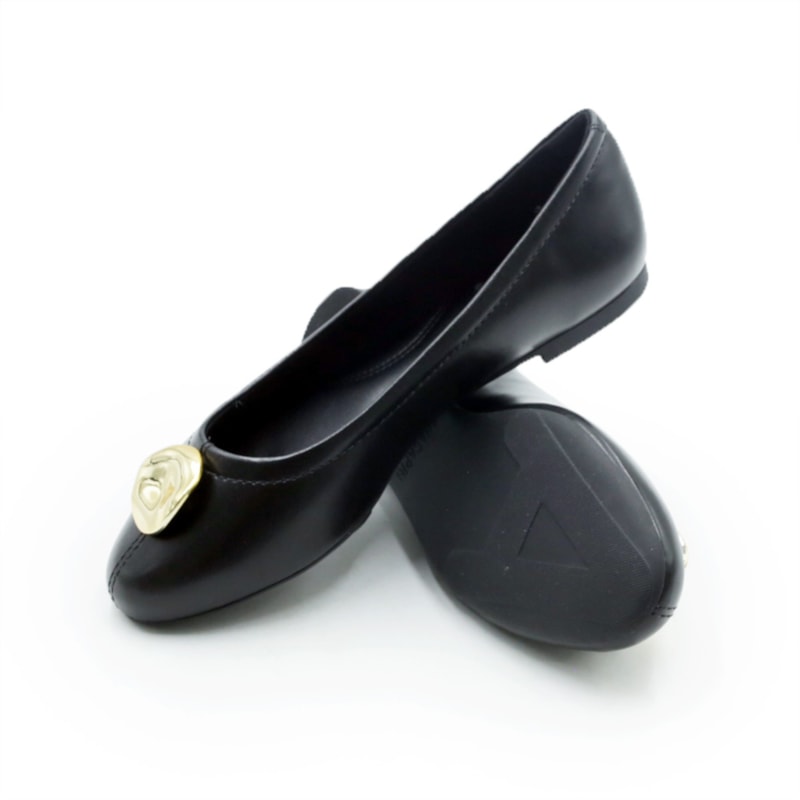FEMININO SAPATILHA BICO REDONDO ANA CAPRI C3007801410001 PRETO