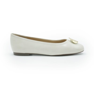 FEMININO SAPATILHA BICO REDONDO ANA CAPRI C3007801410003 OFF PEROLA