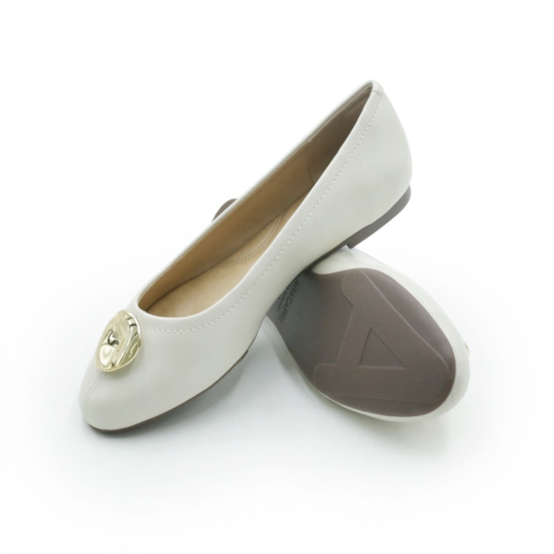 FEMININO SAPATILHA BICO REDONDO ANA CAPRI C3007801410003 OFF PEROLA