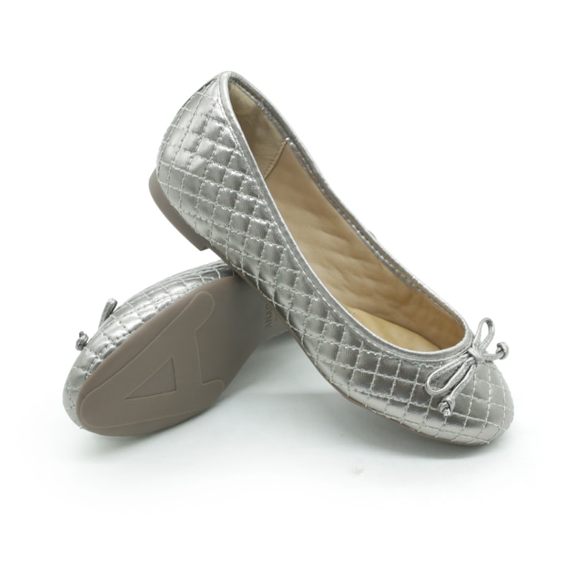 FEMININO SAPATILHA BICO REDONDO ANA CAPRI C3026200010006 PRATA VELHA