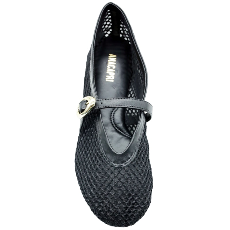 FEMININO SAPATILHA BICO REDONDO ANA CAPRI C3026200440005 PRETO