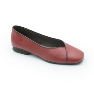 FEMININO SAPATILHA BICO REDONDO AYEAYE 6071554 NP CARMIM CACAU