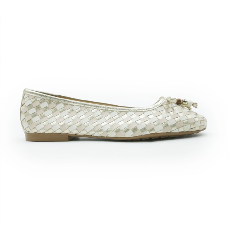 FEMININO SAPATILHA BICO REDONDO BOTTERO  379803 15 DOURADO