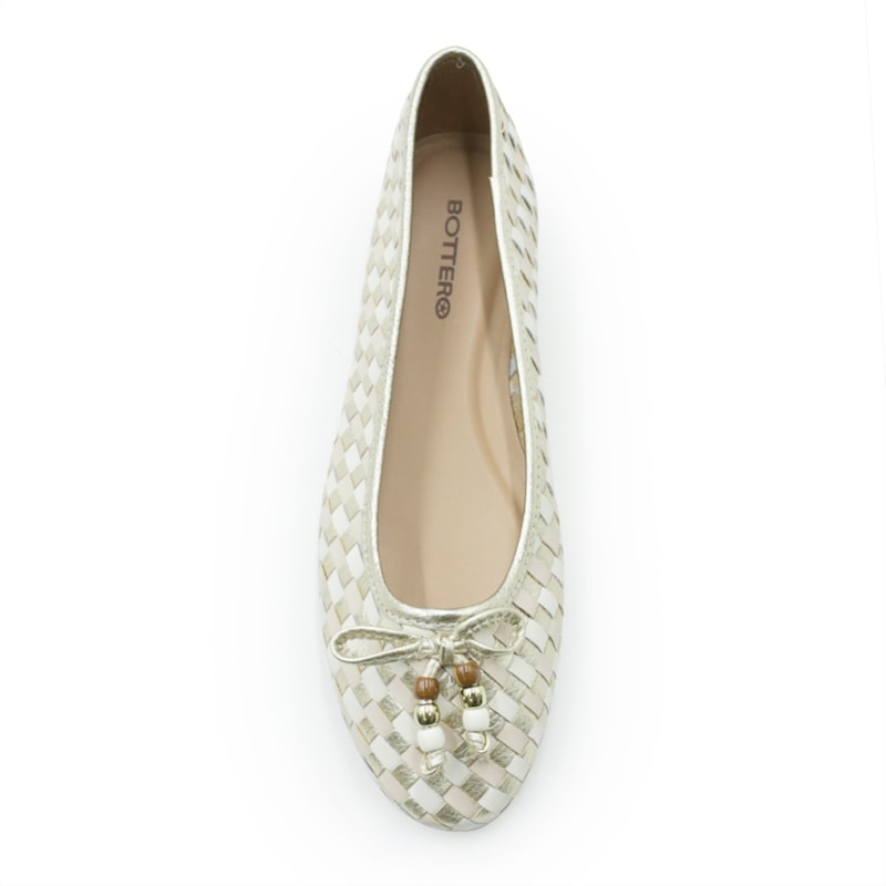 FEMININO SAPATILHA BICO REDONDO BOTTERO  379803 15 DOURADO