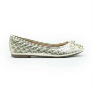FEMININO SAPATILHA BICO REDONDO FERRETTI  1076-5313 NAPA COMFORT OURO LIGHT