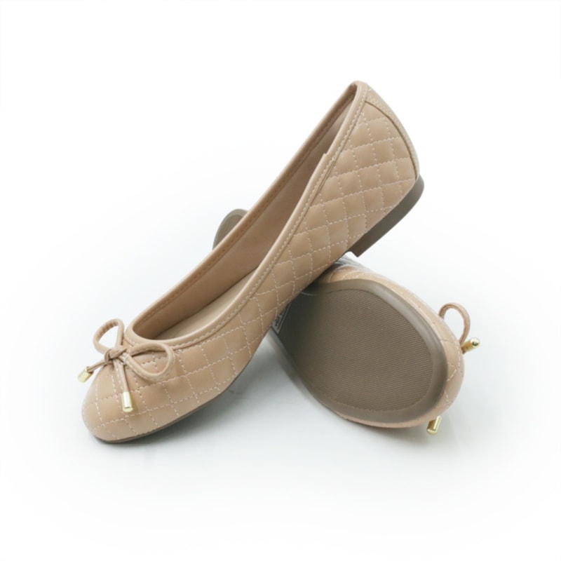 FEMININO SAPATILHA BICO REDONDO FERRETTI  1076-5313 NAPA MADRI NATURAL