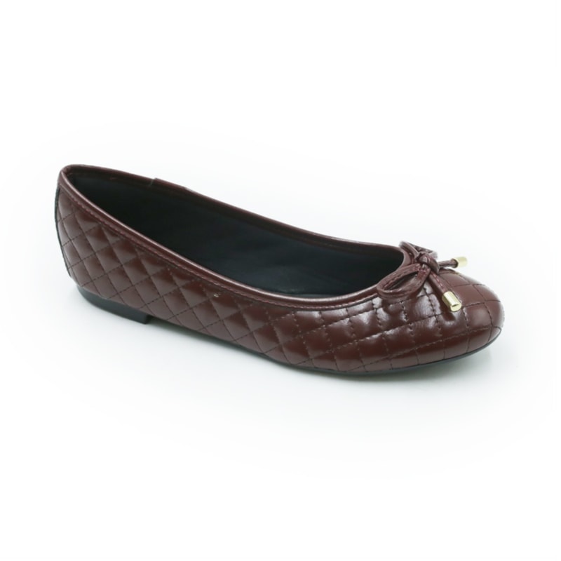FEMININO SAPATILHA BICO REDONDO FERRETTI  1076-5313 NAPA MADRI SOARES HIBISCO