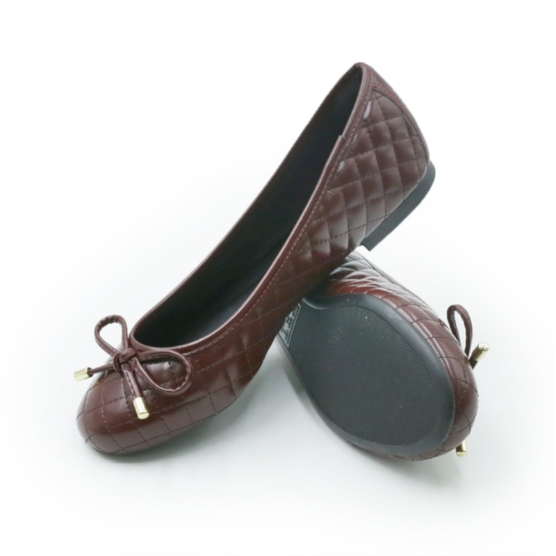 FEMININO SAPATILHA BICO REDONDO FERRETTI  1076-5313 NAPA MADRI SOARES HIBISCO
