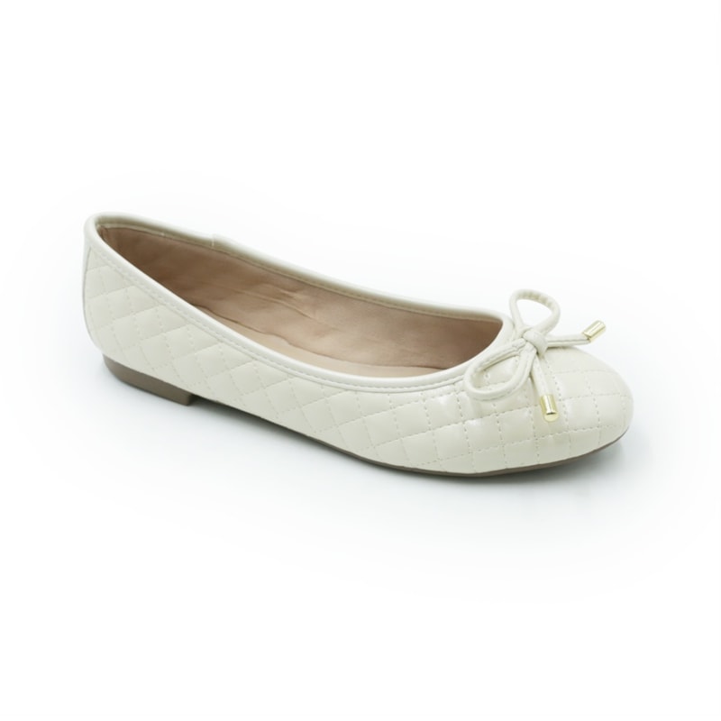 FEMININO SAPATILHA BICO REDONDO FERRETTI  10765313 NAPA MADRI AREIA