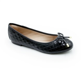 FEMININO SAPATILHA BICO REDONDO FERRETTI  10765313 NAPA MADRI PRETO