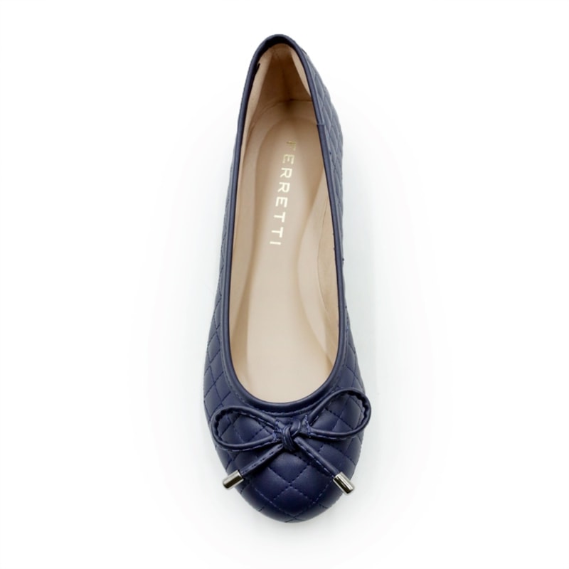 FEMININO SAPATILHA BICO REDONDO FERRETTI  10765313 NAPA SOFT MARINHO