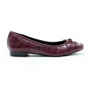 FEMININO SAPATILHA BICO REDONDO FERRETTI 21304752 CROCO MARSALA