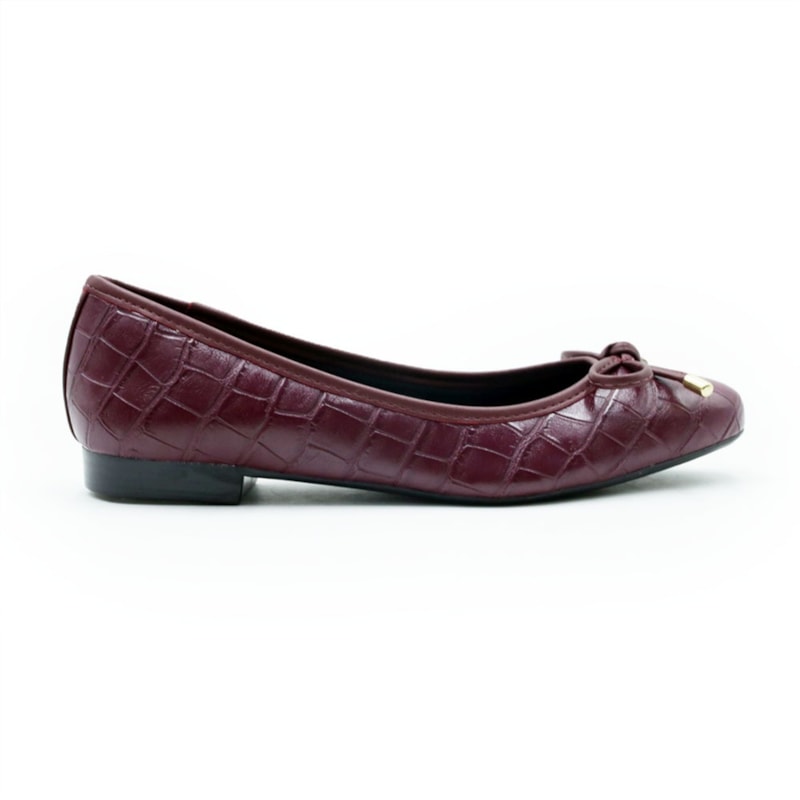 FEMININO SAPATILHA BICO REDONDO FERRETTI 21304752 CROCO MARSALA