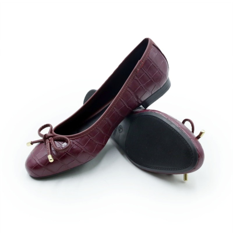 FEMININO SAPATILHA BICO REDONDO FERRETTI 21304752 CROCO MARSALA