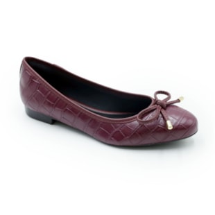 FEMININO SAPATILHA BICO REDONDO FERRETTI 21304752 CROCO MARSALA