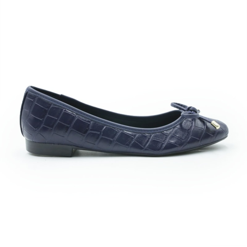 FEMININO SAPATILHA BICO REDONDO FERRETTI 21304752 CROCO NAVY