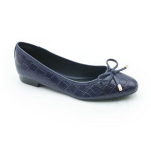 FEMININO SAPATILHA BICO REDONDO FERRETTI 21304752 CROCO NAVY