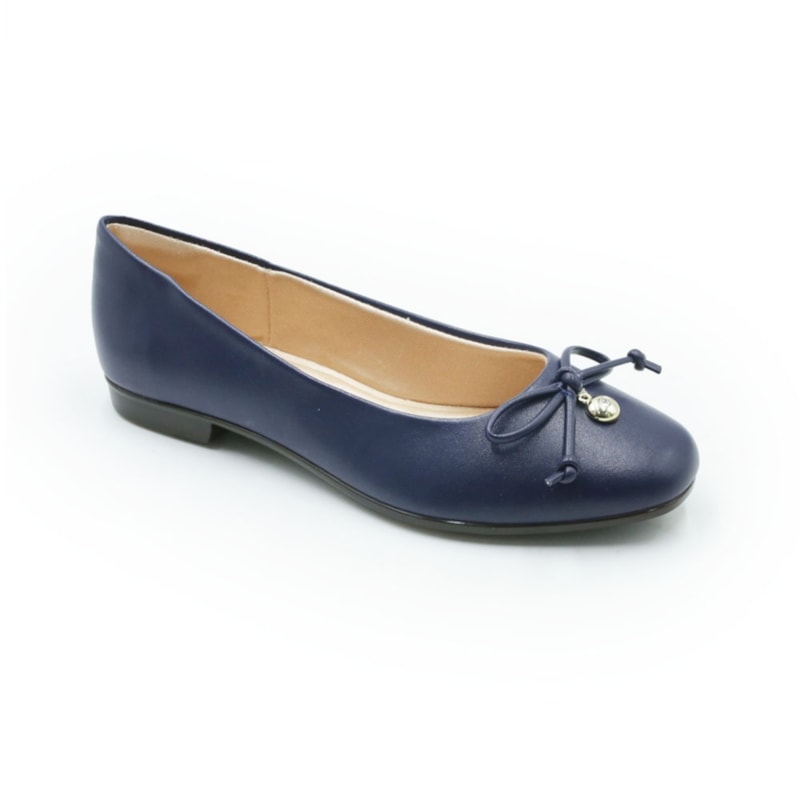 FEMININO SAPATILHA BICO REDONDO FERRETTI 5655966 NAPA ANTIK MARINHO