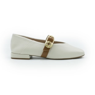 FEMININO SAPATILHA BICO REDONDO LUZ DA LUA 60760002 21 PANNA CARAMELO
