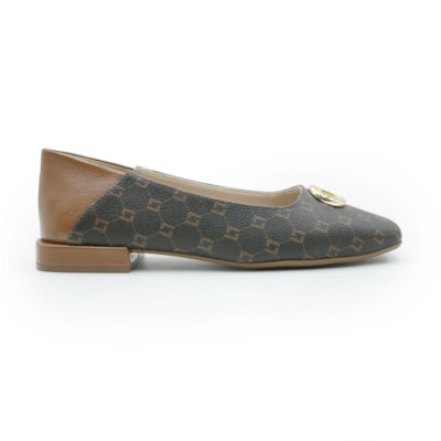 FEMININO SAPATILHA BICO REDONDO LUZ DA LUA 60760006 MONOGRAMA