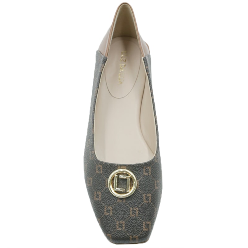 FEMININO SAPATILHA BICO REDONDO LUZ DA LUA 60760006 MONOGRAMA