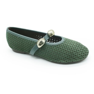 FEMININO SAPATILHA BICO REDONDO ORCADE 094407D VERDE