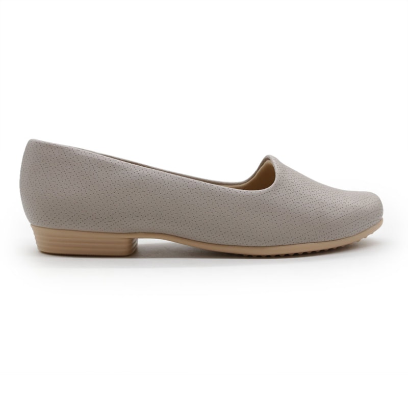 FEMININO SAPATILHA BICO REDONDO PICCADILLY 250132 CINZA.