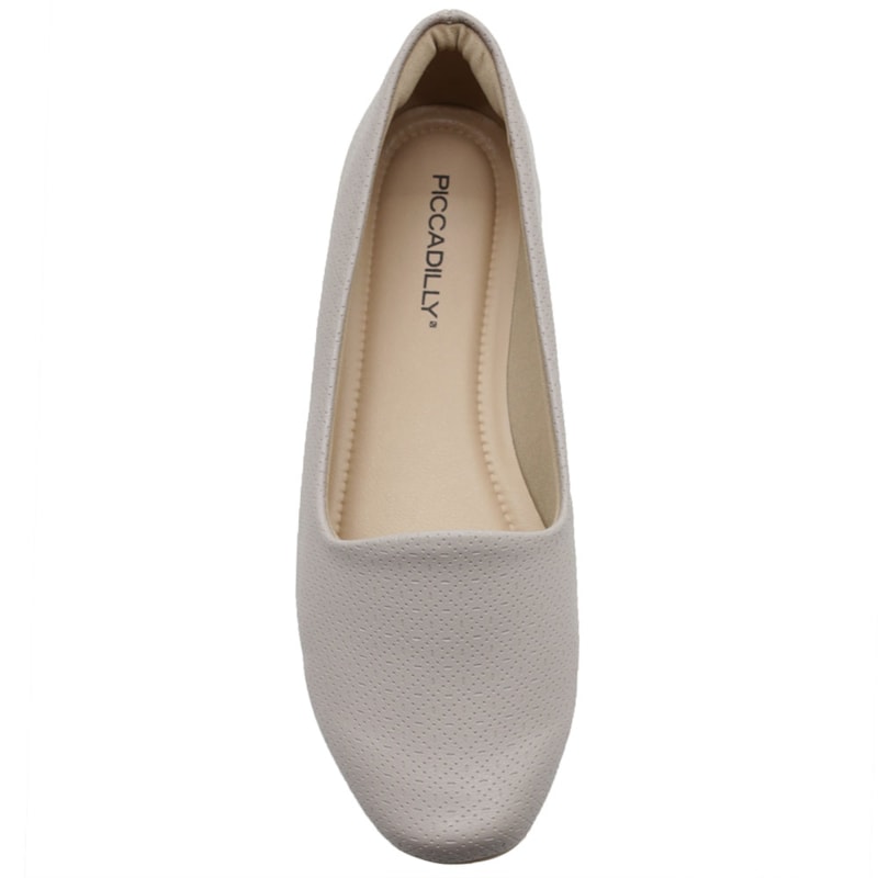 FEMININO SAPATILHA BICO REDONDO PICCADILLY 250132 CINZA.