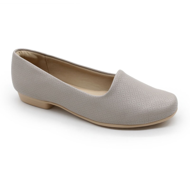 FEMININO SAPATILHA BICO REDONDO PICCADILLY 250132 CINZA.