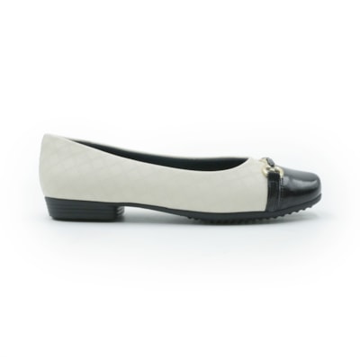 FEMININO SAPATILHA BICO REDONDO PICCADILLY  250259 1 NAPA OFF WHITE