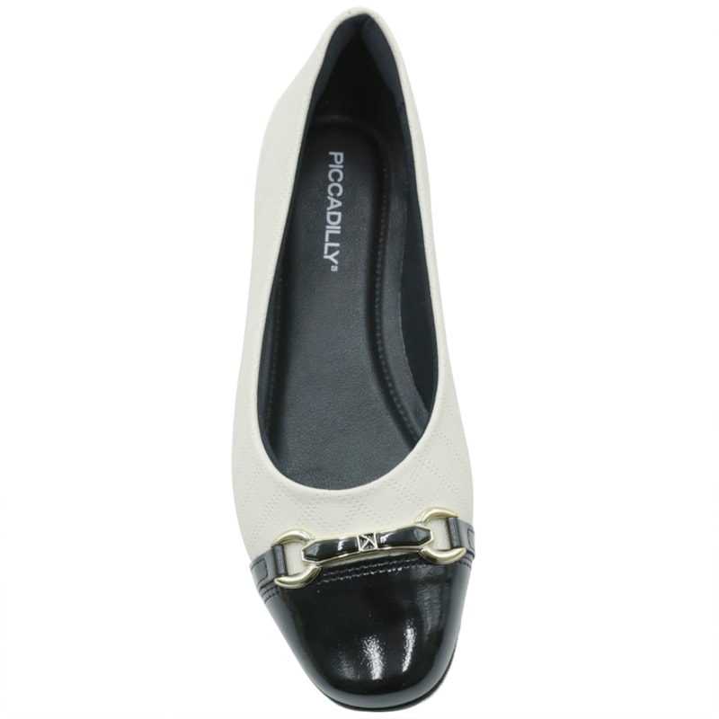 FEMININO SAPATILHA BICO REDONDO PICCADILLY  250259 1 NAPA OFF WHITE