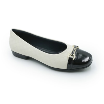 FEMININO SAPATILHA BICO REDONDO PICCADILLY  250259 1 NAPA OFF WHITE