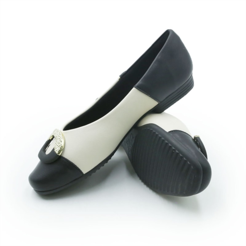 FEMININO SAPATILHA BICO REDONDO PICCADILLY  250277 2 PRETO