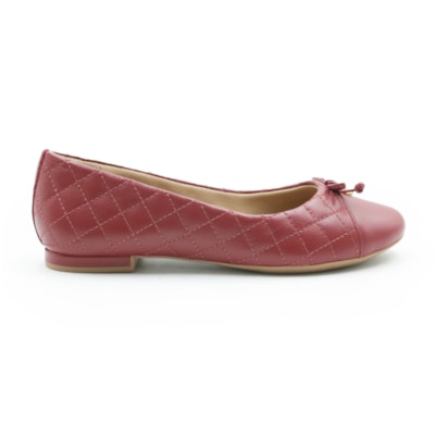 FEMININO SAPATILHA BICO REDONDO USAFLEX AE38022 VERMELHO