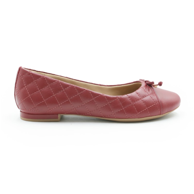FEMININO SAPATILHA BICO REDONDO USAFLEX AE38022 VERMELHO