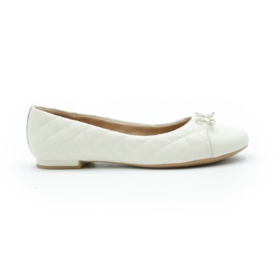 FEMININO SAPATILHA BICO REDONDO USAFLEX  AE38022002 MARFIM