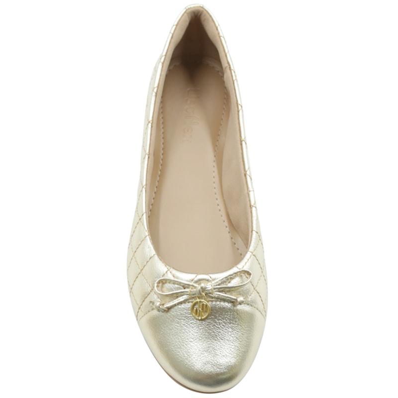 FEMININO SAPATILHA BICO REDONDO USAFLEX  AE38022006 OURO LIGHT