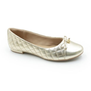 FEMININO SAPATILHA BICO REDONDO USAFLEX  AE38022006 OURO LIGHT