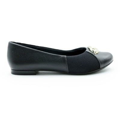 FEMININO SAPATILHA BICO REDONDO USAFLEX AE38023 PRETA
