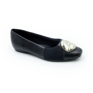 FEMININO SAPATILHA BICO REDONDO USAFLEX  UC05004001 PRETO
