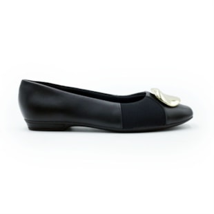 FEMININO SAPATILHA BICO REDONDO USAFLEX  UC05004001 PRETO