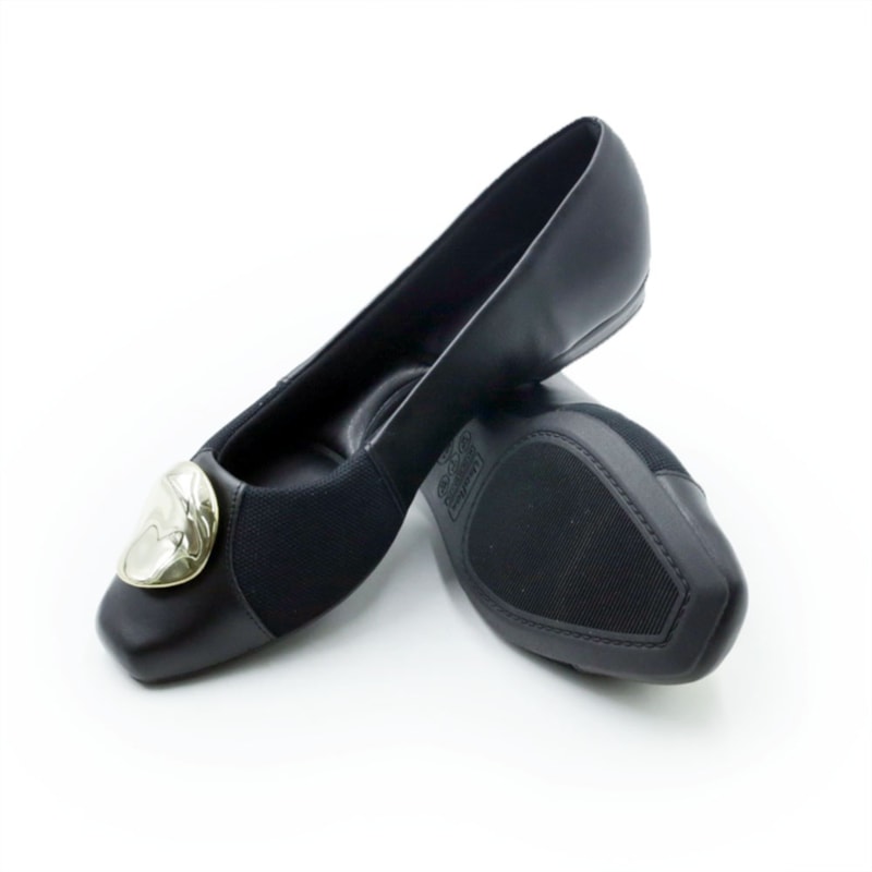 FEMININO SAPATILHA BICO REDONDO USAFLEX  UC05004001 PRETO
