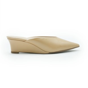 FEMININO SAPATO MULE FERRETTI Z685030102 NAPA GRANITE PALHA