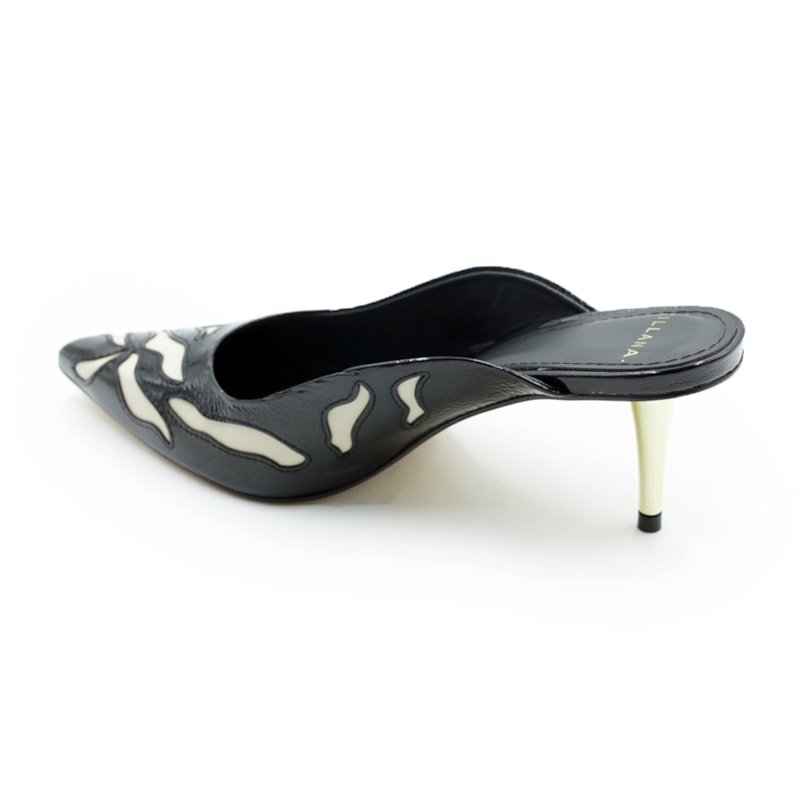 FEMININO SAPATO MULE KILLANA 7370013 VERNIZ SHOW PRETO