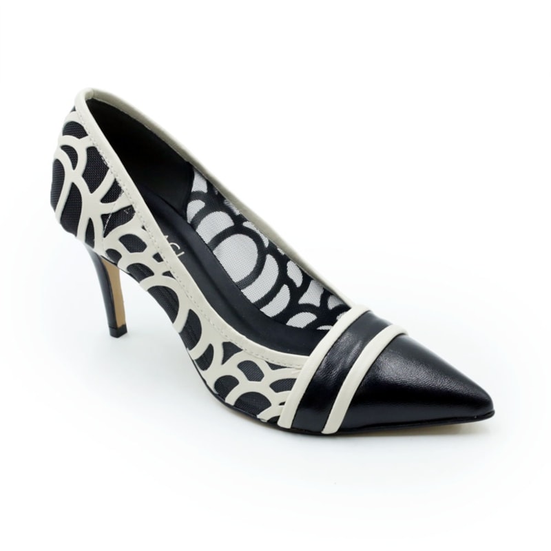 FEMININO SCARPIN ALTO LORRACI REAL 8643 PELICA PRETO