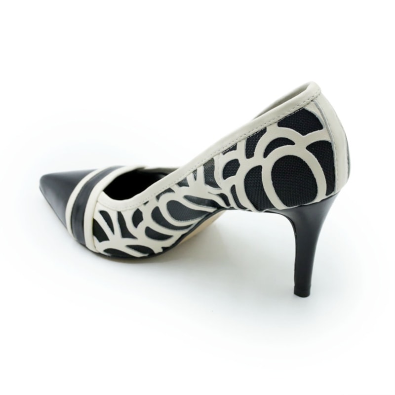 FEMININO SCARPIN ALTO LORRACI REAL 8643 PELICA PRETO