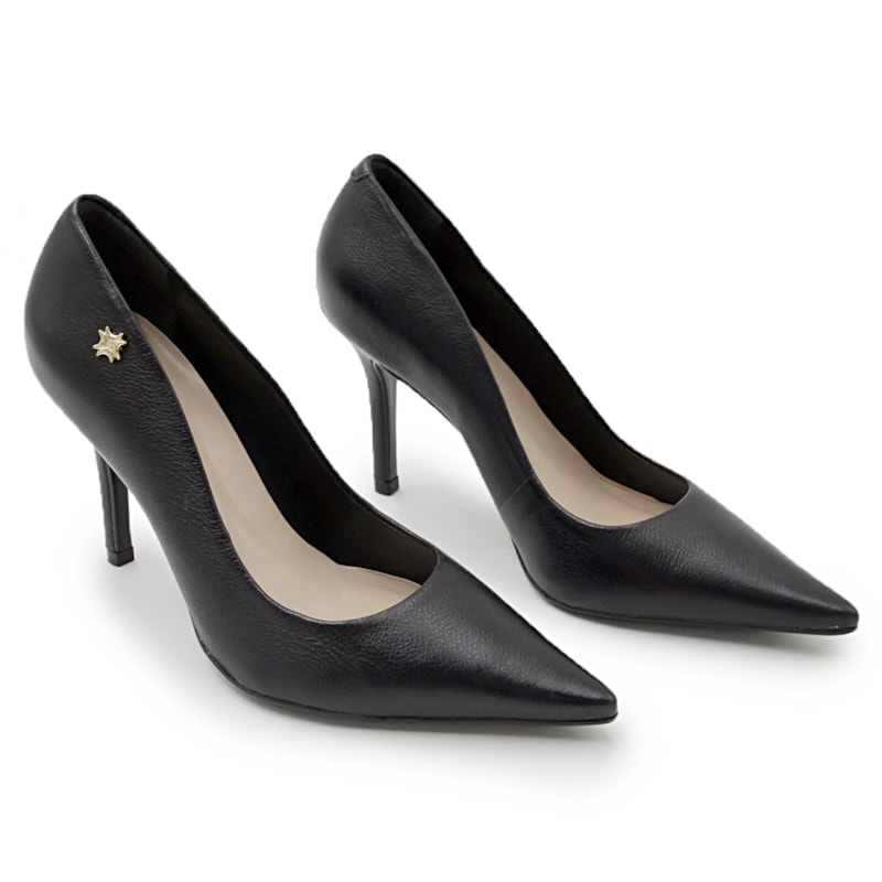 FEMININO SCARPIN ALTO LUZ DA LUA  52951500 3 SAARA PRETO